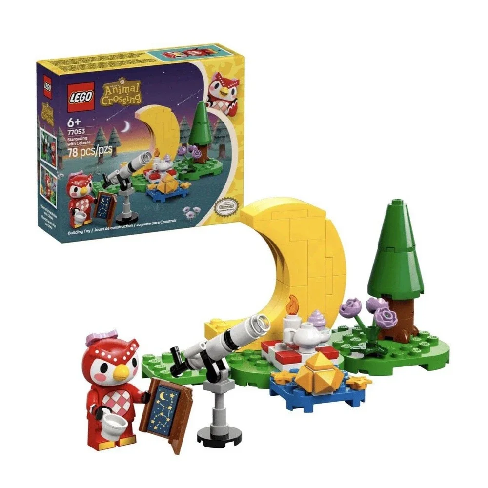 Lot of 2 LEGO Animal Crossing 77053 Stargazing with Celeste 78pc New Sealed